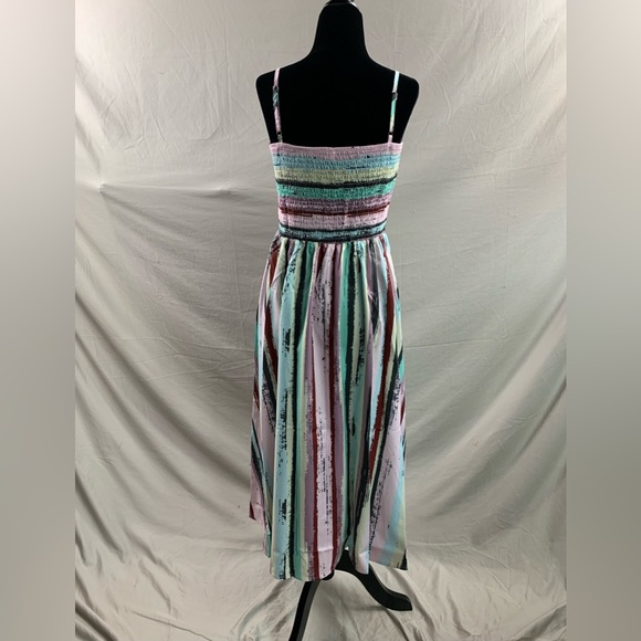 Boho Shirred Cami Midi Dress - Picture 9 of 9